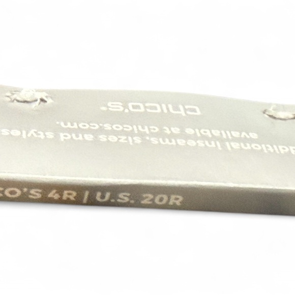 CHICOS Pull-On Boot-Cut Jeans US Size 20R (Chicos Size 4R) NWT Dark Blue - Picture 5 of 7